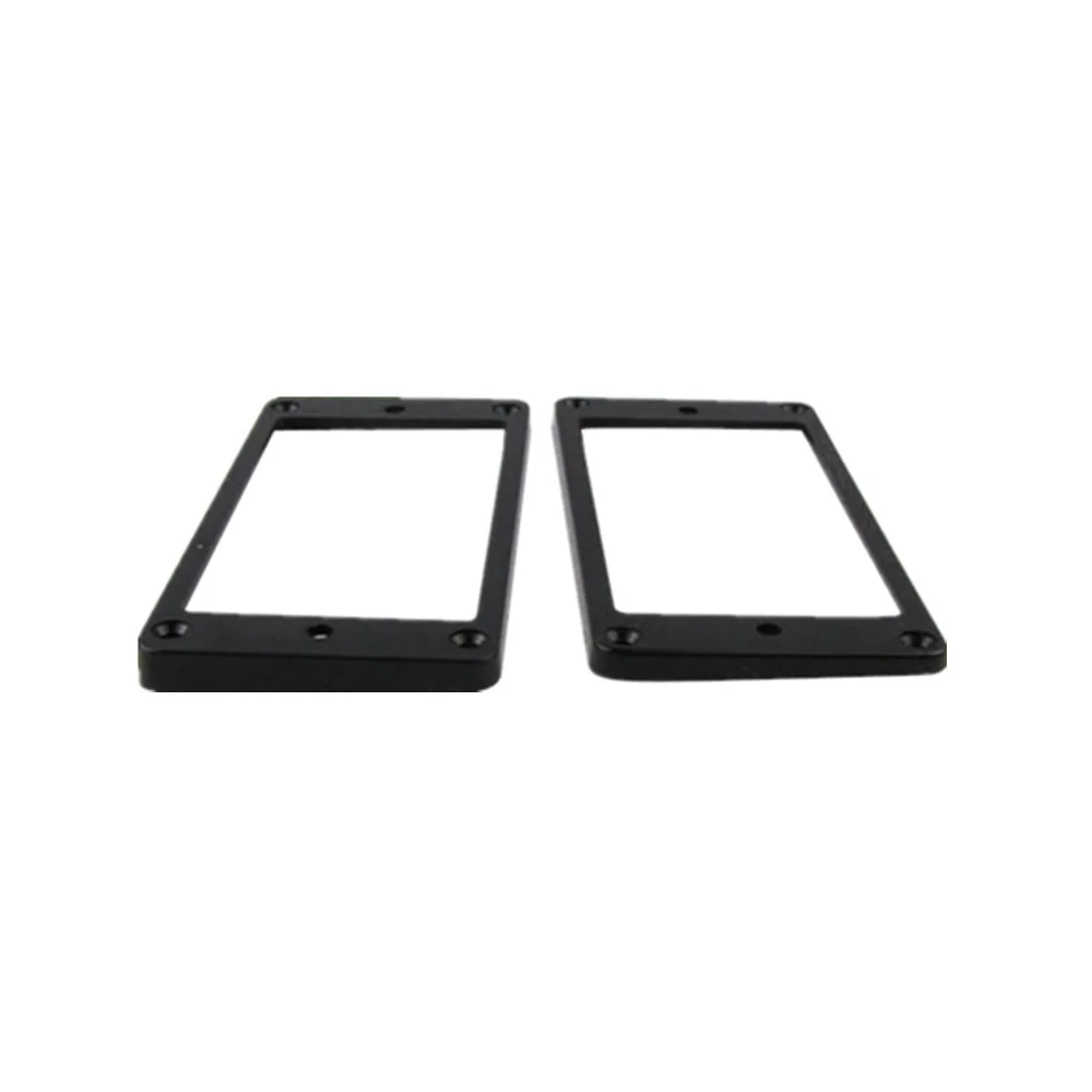 FLEOR 10 Set of Black Neck Bridge Pickup Frames Flat Humbucker Mounting Rings For Electric Guitar | Спорт и развлечения