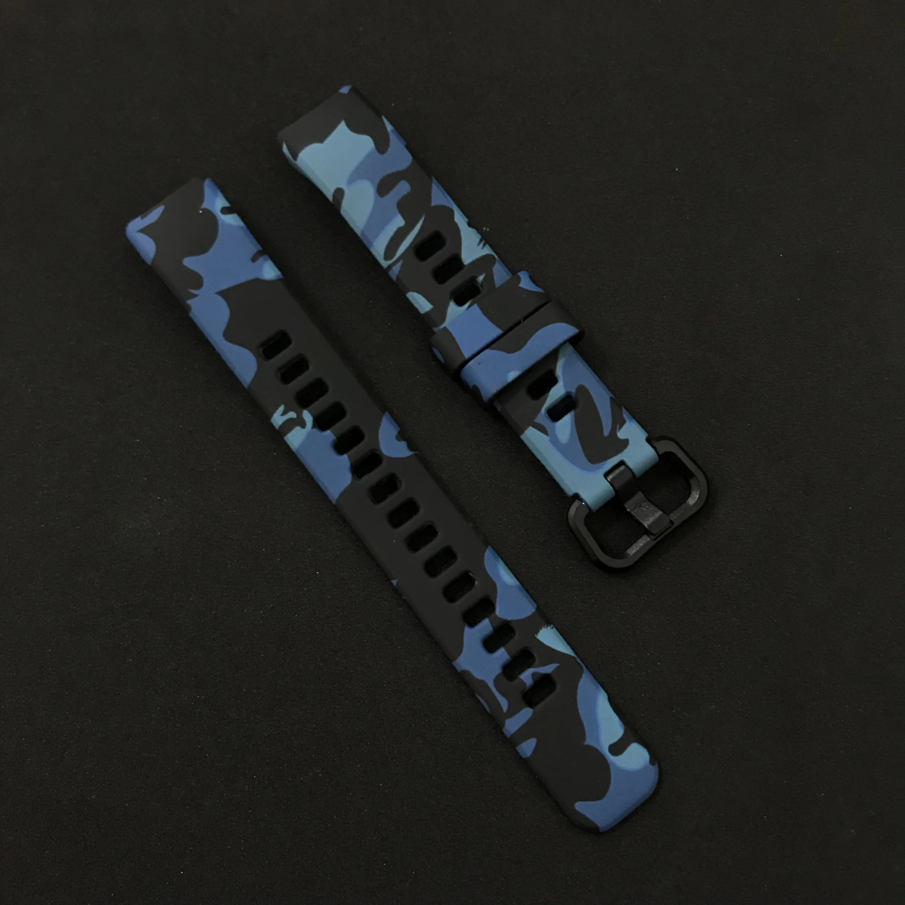 TPU Plating Camouflage Watch Strap For Honor Band 4 5