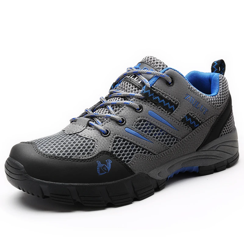 Men Hiking Shoes Sports Waterproof Trekking Shoes Nubuck Couple Mesh Outdoor Shoes