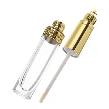 

10PCS/20PCS 8ML Lipgloss Tube With Gold Crown Lid Empty Lip Gloss Containers with Rubber Stoppers For DIY Cosmetic Containers