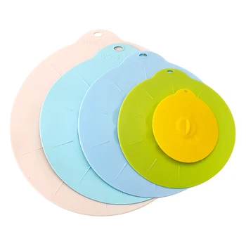 

5pcs Tool Pan Food Preservation Lid Microwave Reusable Keep Fresh Dishwasher Safe Silicone Pot Bowl Kitchen Cooking Cover