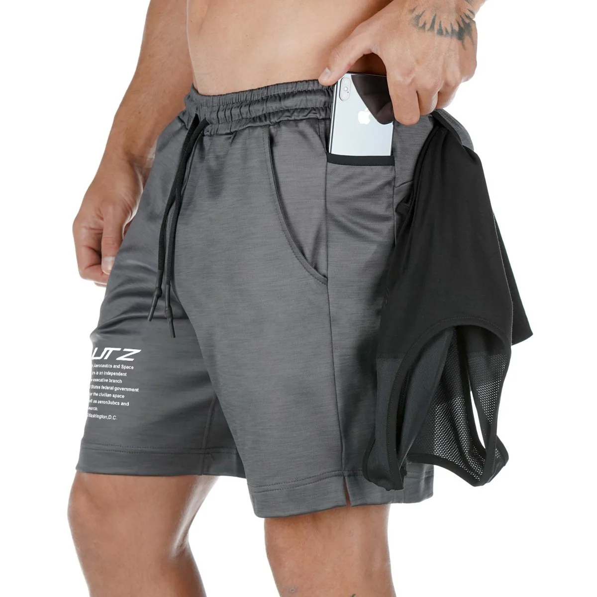 

Muscle Kid Brother New Style Summer Sports Shorts Men Squat Shorts Quick-Dry Breathable Fitness Basketball Shorts