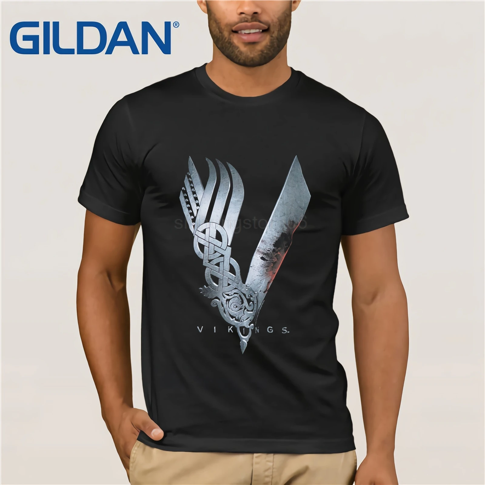 Новые футболки унисекс Забавные топы футболка Аутентичные Викинги ТВ сериал V