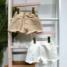 2 3 4 5 6 Y Unisex Baby Shorts Summer Korean Casual Denim Shorts for Boys Girl Pants Toddler Kids Jeans Child Shorts New Fashion