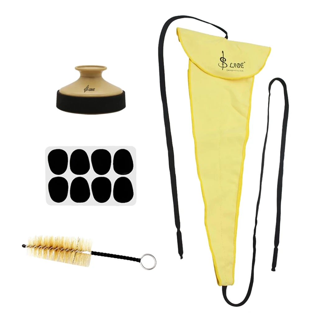 4 in 1 Saxophone Parts Passing Cloth Sax Mute Flute Head Brush