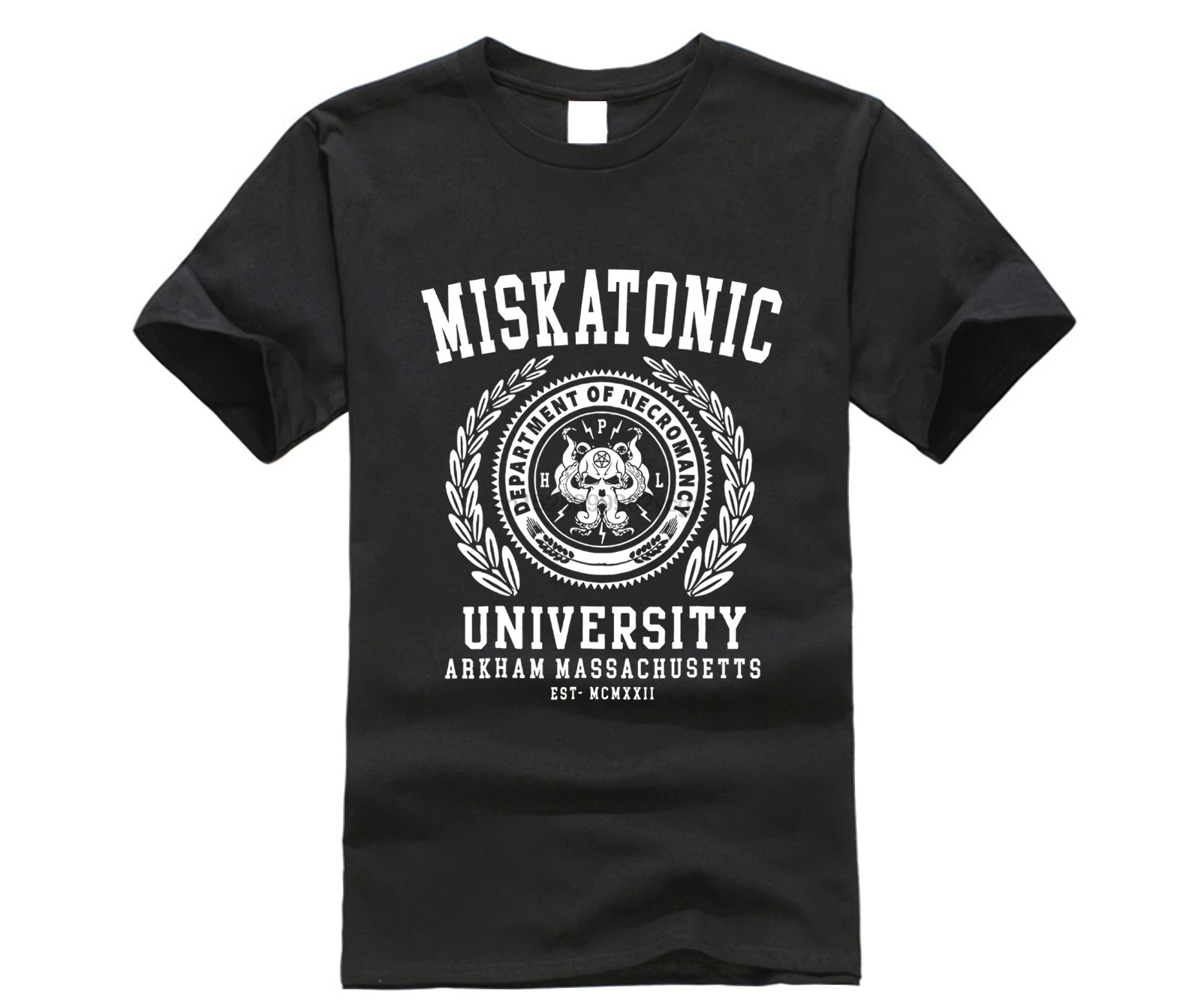 Новая модная футболка с графическим буквенным принтом MISKATONIC Ктулху loveccraft |