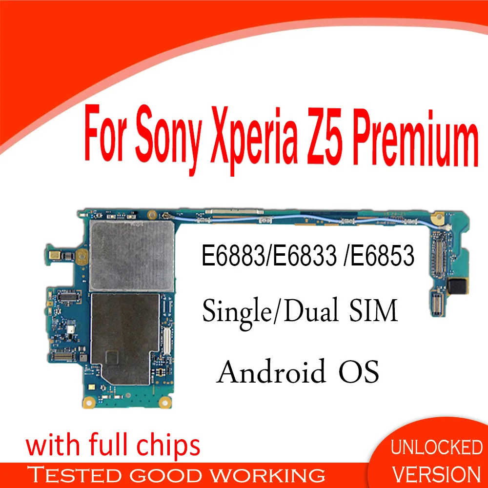 Материнская плата для Sony Xperia Z5 E6883 E6833 E6853 с чипами оригинальная разблокированная