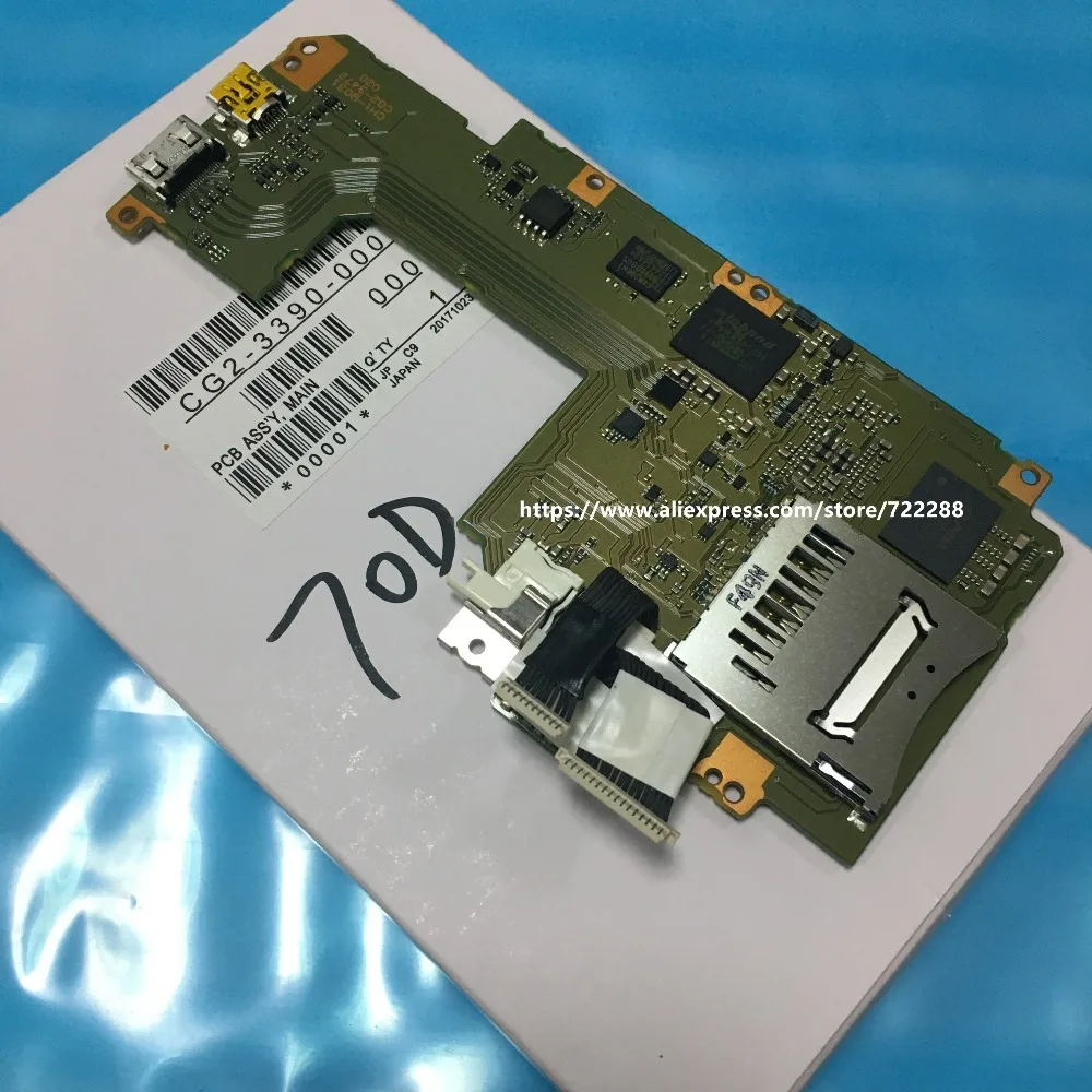 Запасные части для Canon EOS 70D материнская плата основная плата PCB MCU материнская плата с прошивкой программного обеспечения CG2-3390-000