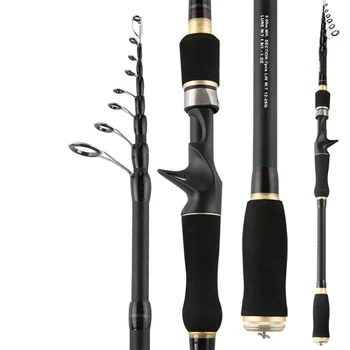 

1.8m 2.1m 2.4m 2.7m 3.0m 3.6m Top Quality Test Spining Casting Carbon Lure Fishing Rods Hard Fishing Pole Telescopic Portable