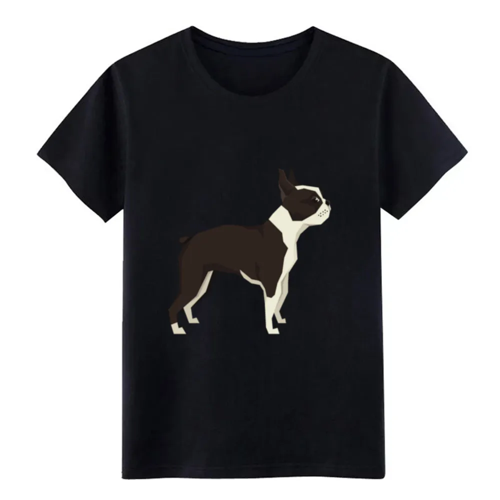 boston terrier t shirt men Knitted Short Sleeve Euro Size S-3xl fit Graphic Building Spring Outfit | Мужская одежда