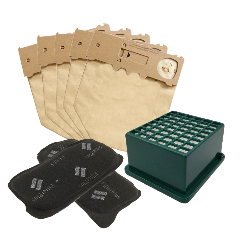 Filtro Hepa Bolsa de Poeira e Substituição de Filtro de Carbono Ativado por Motor para Peças de Aspirador de pó Vk130 Vk125 Vk131sc