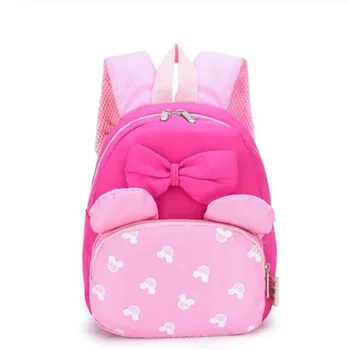 

New Children school bag Kindergarten kids Mickey&Minnie backpack cute baby child bag 3-6 years old cartoon girl small backpack