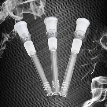 

136mm Mini Glass Downstem Diffuser Male Female Joint Glass Down Stem Adapter for Glass Banger Smoking Water Pipes