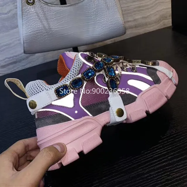 flashtrek jewel embellished sneaker