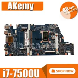 Akemy 859288-601 UMA w i7-7500U cpu для hp ENVY notebook 15-as Series 15T-AS100 PC материнская плата протестирована