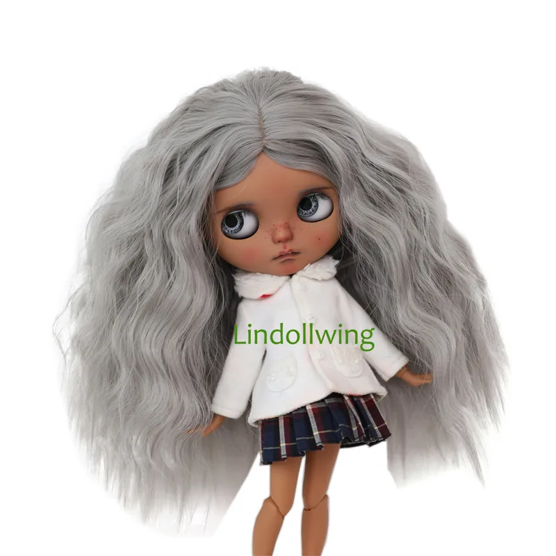 9-10 inch Blyth Wig Long Blonde Curly Hair 6