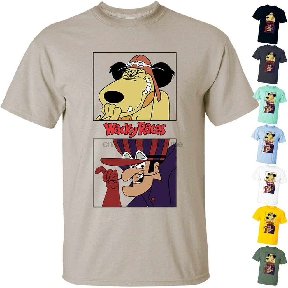 Cartoon Wacky Races V3 Muttley Dick Tv Series T Shirt (Black) All Sizes S-3Xl Free Shipping Tops Tee |