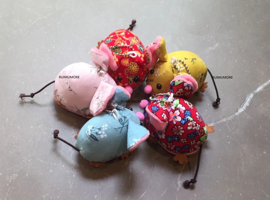 1piece random color Новые 4 цвета, 8 см прибл., милые маленькие Мини-мышки плюшевые игрушки куклы, детские животные плюшевые игрушки - Цвет: 1piece random color