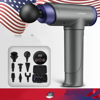 

Massage Guns 3 Gears Muscle Massager Pain Sport Massage Machine Relax Body Slimming Relief 6 Heads With Bag