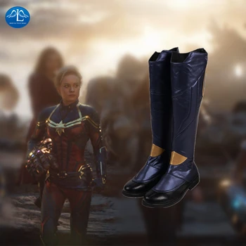 

Manluyunxiao Captain Cosplay Boots Halloween Costumes For Women Avengers 4 Carol Danvers Superhero Shoes