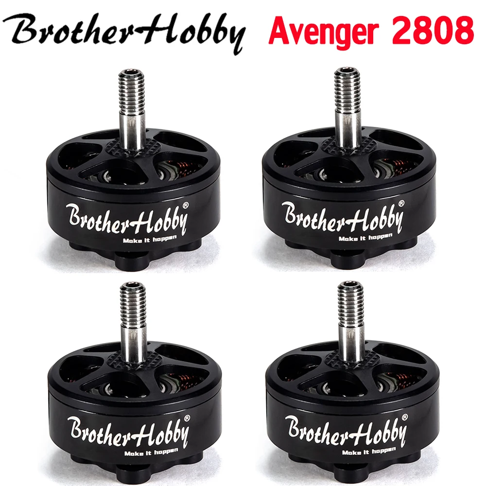 Безщеточный мотор Brotherhobby Avenger 2808 1500 кВ/1900кв для радиоуправляемого дрона | Игрушки