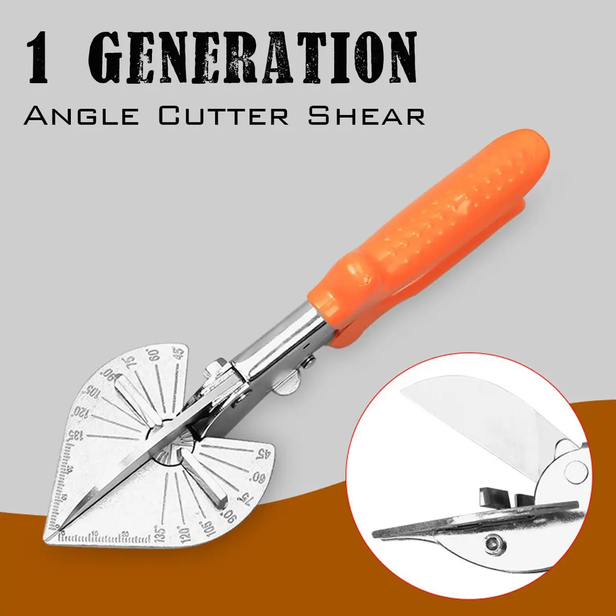

45-135 Degree Durable Steel Multipurpose Edge Card Edge Angle Scissors/Multifunction Angle Scissors/Wire Slot Cutter Scissors