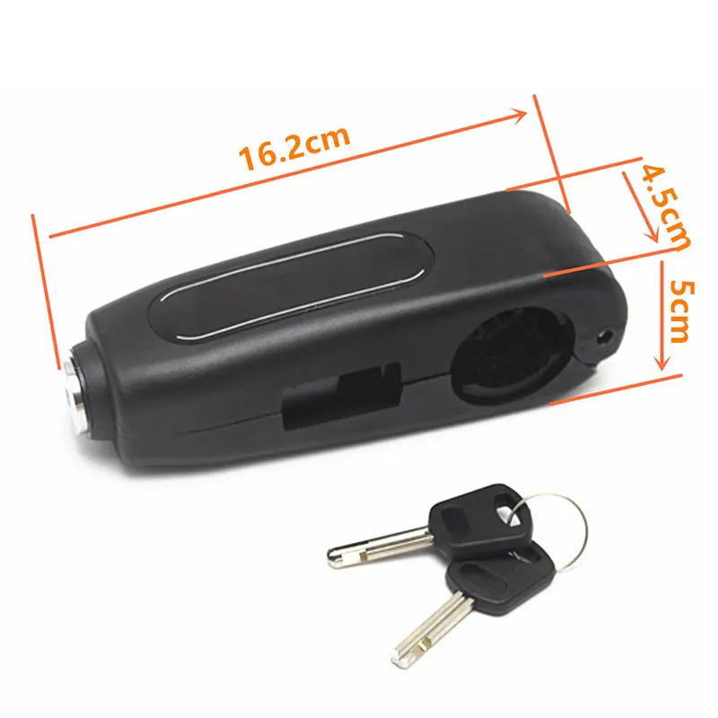 Motorcycle Car Electric Vehicle Modification Handlebar Anti-Theft Lock - Цвет: Black