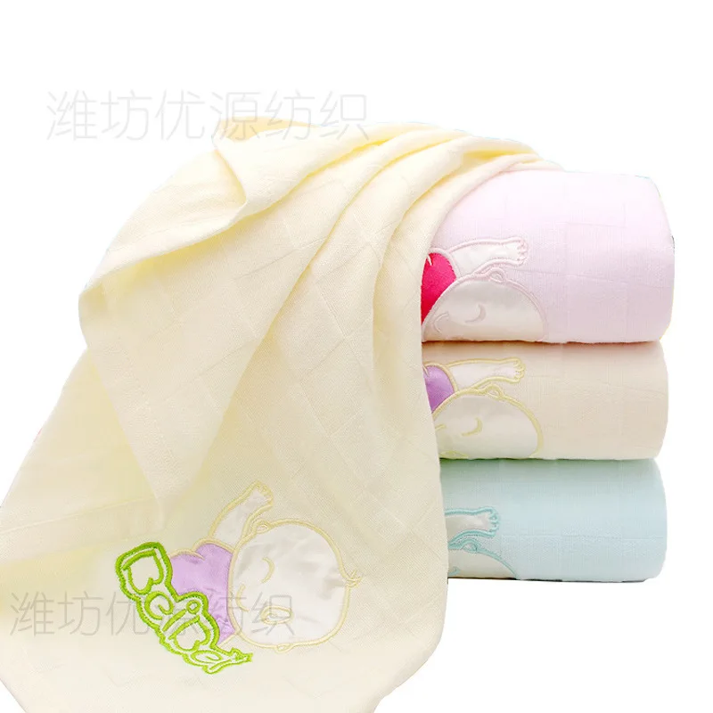 

Gauze Children's Quilt Infants Children Large Bath Towel Absorbent Quick Drying Not Shed Double Layer Pure Cotton Gauze Bath Tow