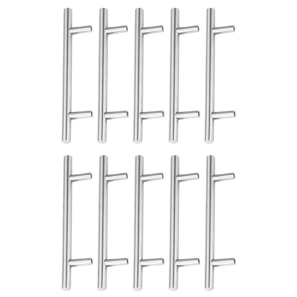 

10pcs Electroplating Cabinet Pulls Polishing Stainless Steel Handles Door Railing Bar Hardware Home Improvement Accessories