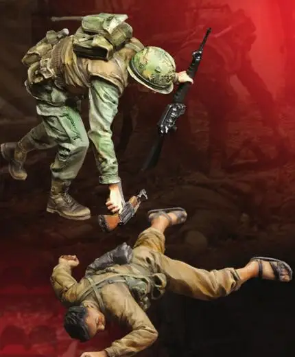

1/35 Resin Figure US Soldiers 2pcs/set Model Kits
