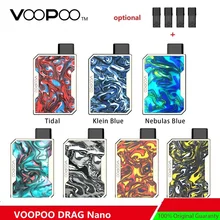 Обновленная версия! VOOPOO DRAG Nano Pod Комплект с аккумулятором 750 мАч и картриджем 1,0 мл DRAG Nano Pod электронная сигарета Vape Kit VS Drag Mini/Drag 2