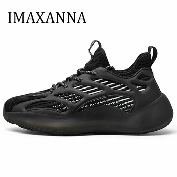 

IMAXANNA Men's Sneakers Mesh Shoes Man High Elasticity Casual Sneaker Men Breathable Luminous Sports Shoes Male Running Shoe