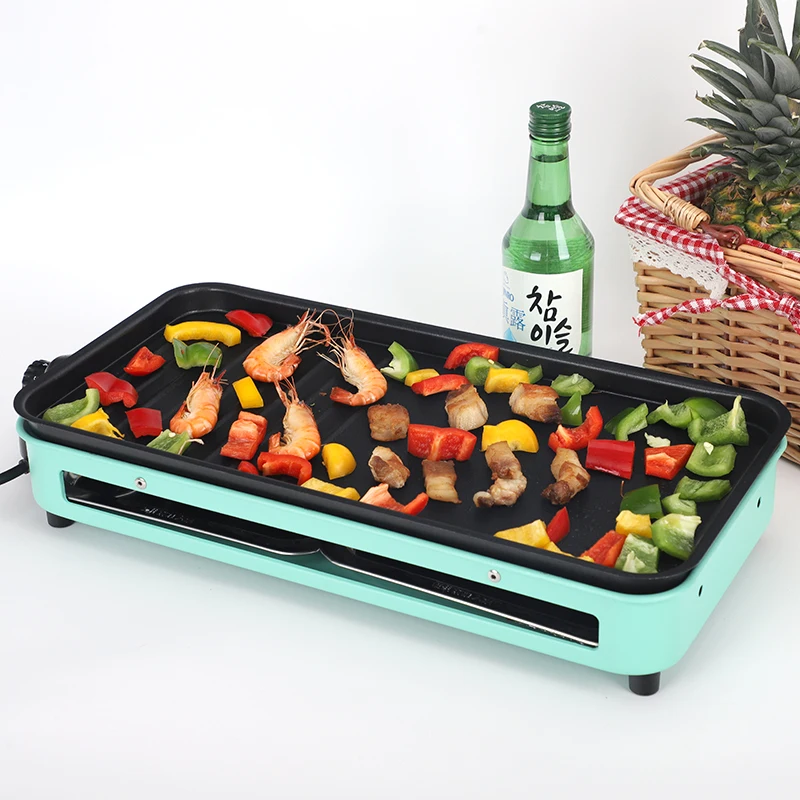 

Indoor Grill Electric Barbecue Griddle Free Grill Pan To Cook Delicious Food