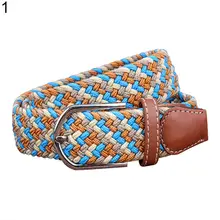

50% Hot Sales Fashion Woven Braided Fabric Comfort Stretch Casual Dress Belt for Men Women