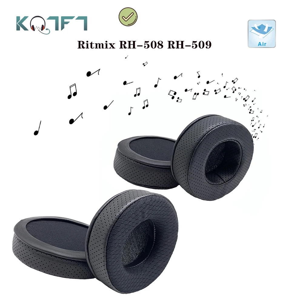 

KQTFT Breathable style Absorb sweat Replacement EarPads for Ritmix RH-508 RH-509 Headphones Parts Earmuff Cover Cushion Cups