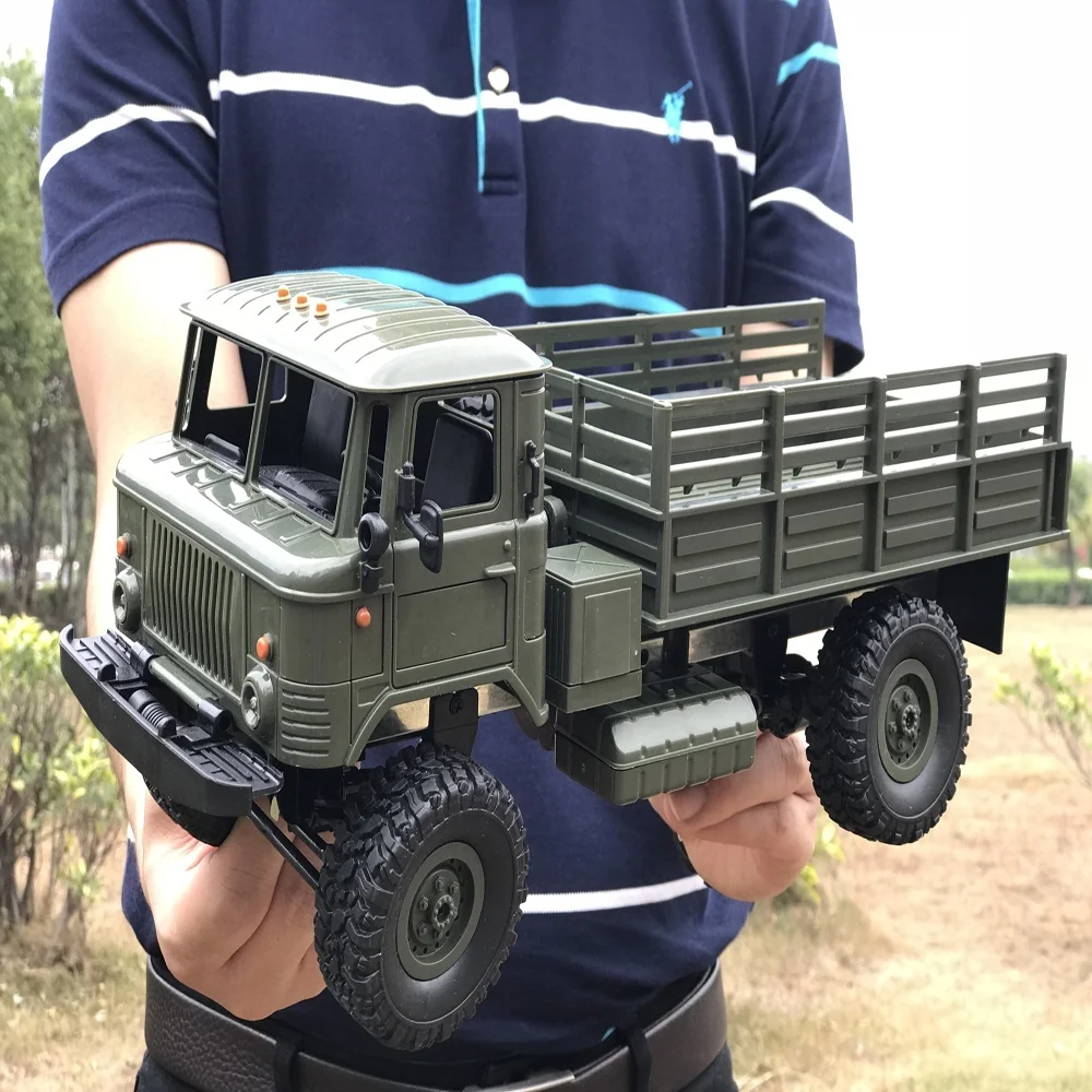 Военный грузовик 1:16 4WD RC военный грузовик с парусиновым капюшоном грузовик беспроводной пульт дистанционного управления грузовик детская игрушка