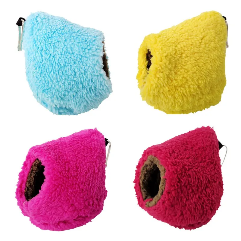 Lovely Small Pet Cages Bed House Mouse Hamster Rabbit Guinea Pig Winter Warm Hanging Hamster Nest Cage