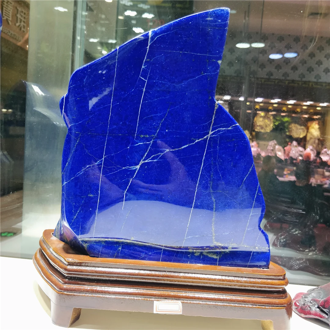 TOP Quality Natural Lapis Lazuli Original Raw Mineral Specimen Rock Crystal Furnishings Healing Apartment Decorate Smooth Stones 2