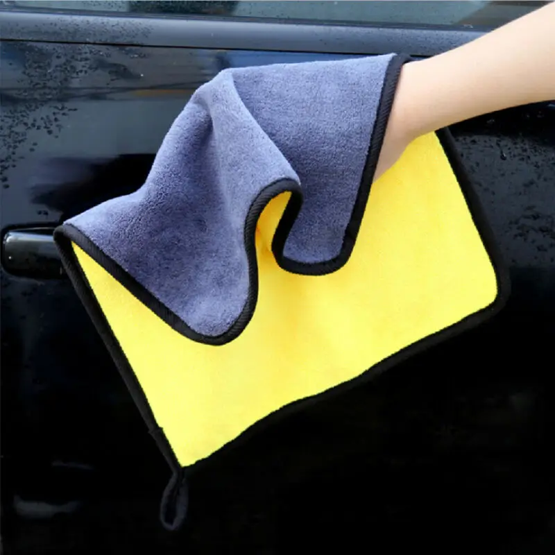 2020 Microfiber Cleaning Cloth Towel Rag Car Polishing No Scratch Auto Detailing Solid Cleaning Cloths