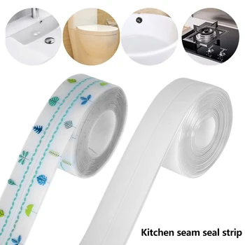 

Windows Bath Tape Sealing Strips Pvc Kitchen Waterproof Wall Sticker Self-adhesive Seam Toilet Corner Seal Strip
