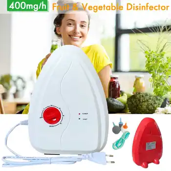 

220V Multifuctional 400mg/H Ozone Generator Water Ozone Fruit and Vegetable Washer Water Air Sterilizer Ozonizer