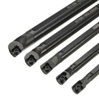 

5pcs Boring Bar SCLCR06 6/7/8/10/12mm Lathe Frame Tool CCMT0602 Insert