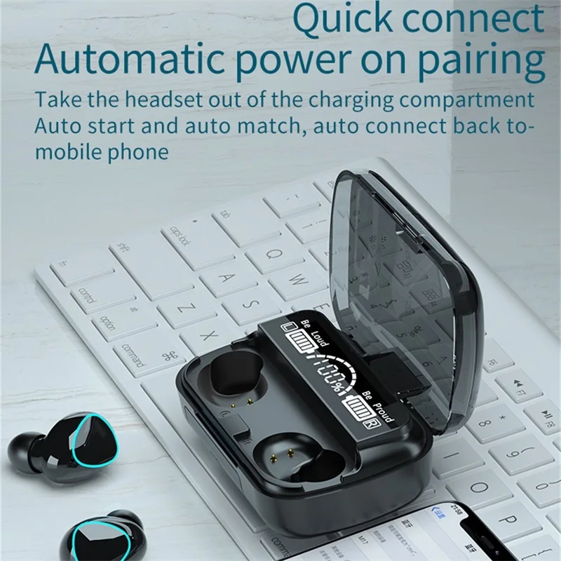 Fone de Ouvido Carregamento sem Fio Esportes à Prova Fones com Microfone Novo Bluetooth Caixa 9d Estéreo Dwaterproof Água 5.1 2200mah - Image 4