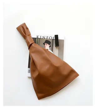 

2020 spring and autumn new European and American fashion high-quality hand bag imported leather soft leather portable wrist bag