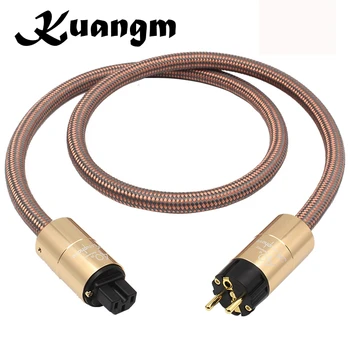 

Kuangm HI End Schuko AC Power Cord CD amplifier amp EU/US Power Plug wire HIFI AC Mains Power Cable EU Schuko Power Cable