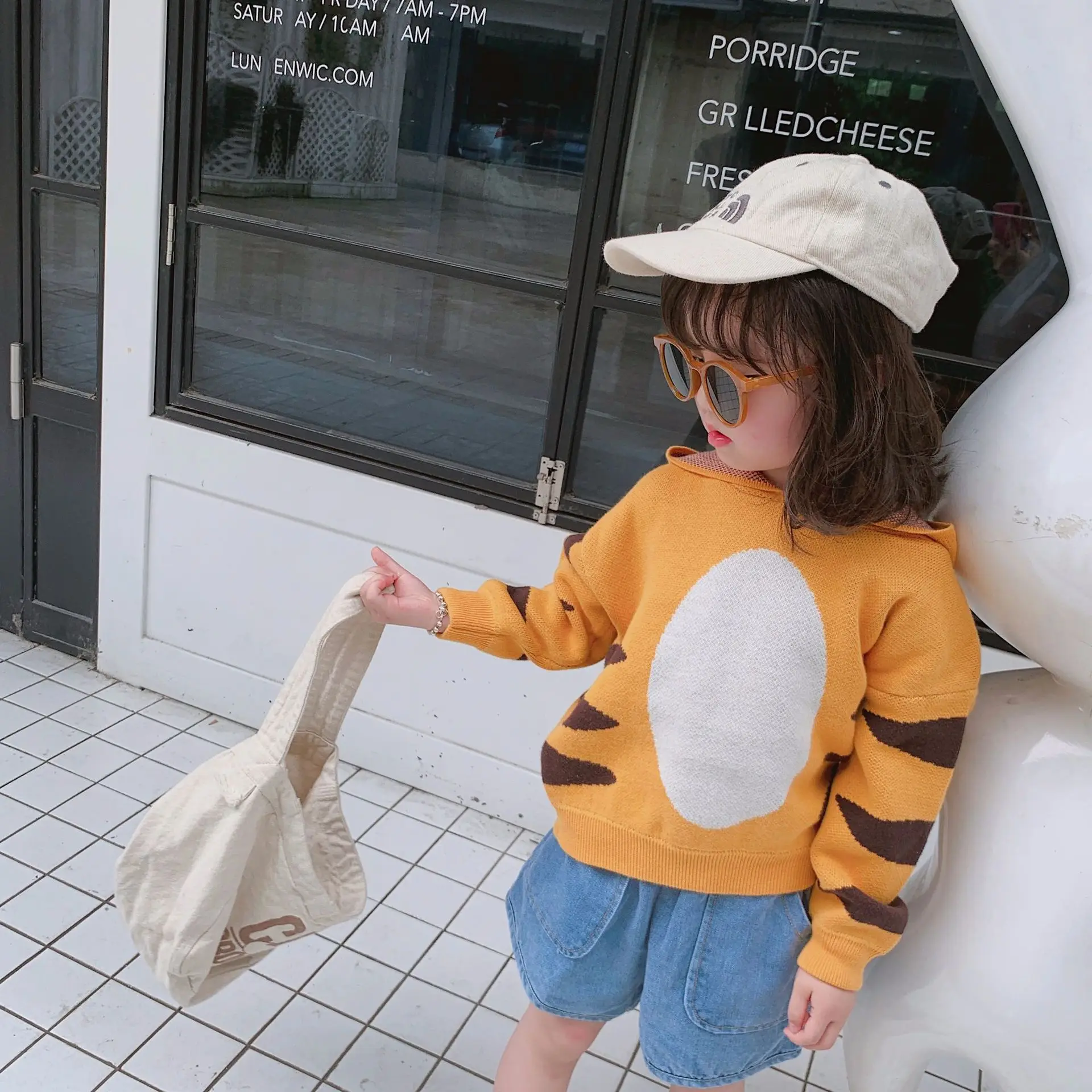 19 Autumn And Winter Men's And Women's Child Baby Three-dimensional Cartoon Animal Pullover Hooded Sweater Jacket Cotton Cute Co