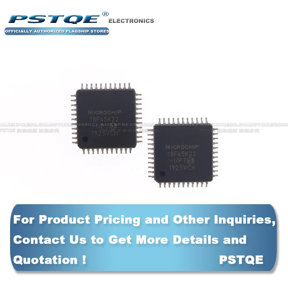 NEW ORIGINAL PIC18F45K22-I/PT PIC18F45K22 18F45K22-I/PT QFP IC Free shipping | Электронные компоненты и