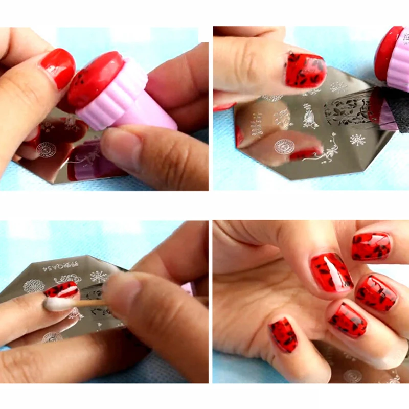 

DIY Printing Plate Membrane Nail Art Scraper Stamper Manicure Image Polish Template Printing Stamper Plate Manicure Nail ArtTool