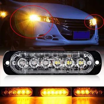

Lamp Side Lamp Truck Auto Strobe LED 18W 6LED Car Accessories Flash Light Emergency Lighting Lamp Bar