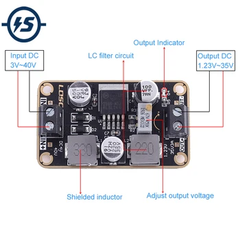 

DC-DC Buck Step Down Module Voltage Converter 3V-40V to 1.2V-35V 3A Power Supply Module